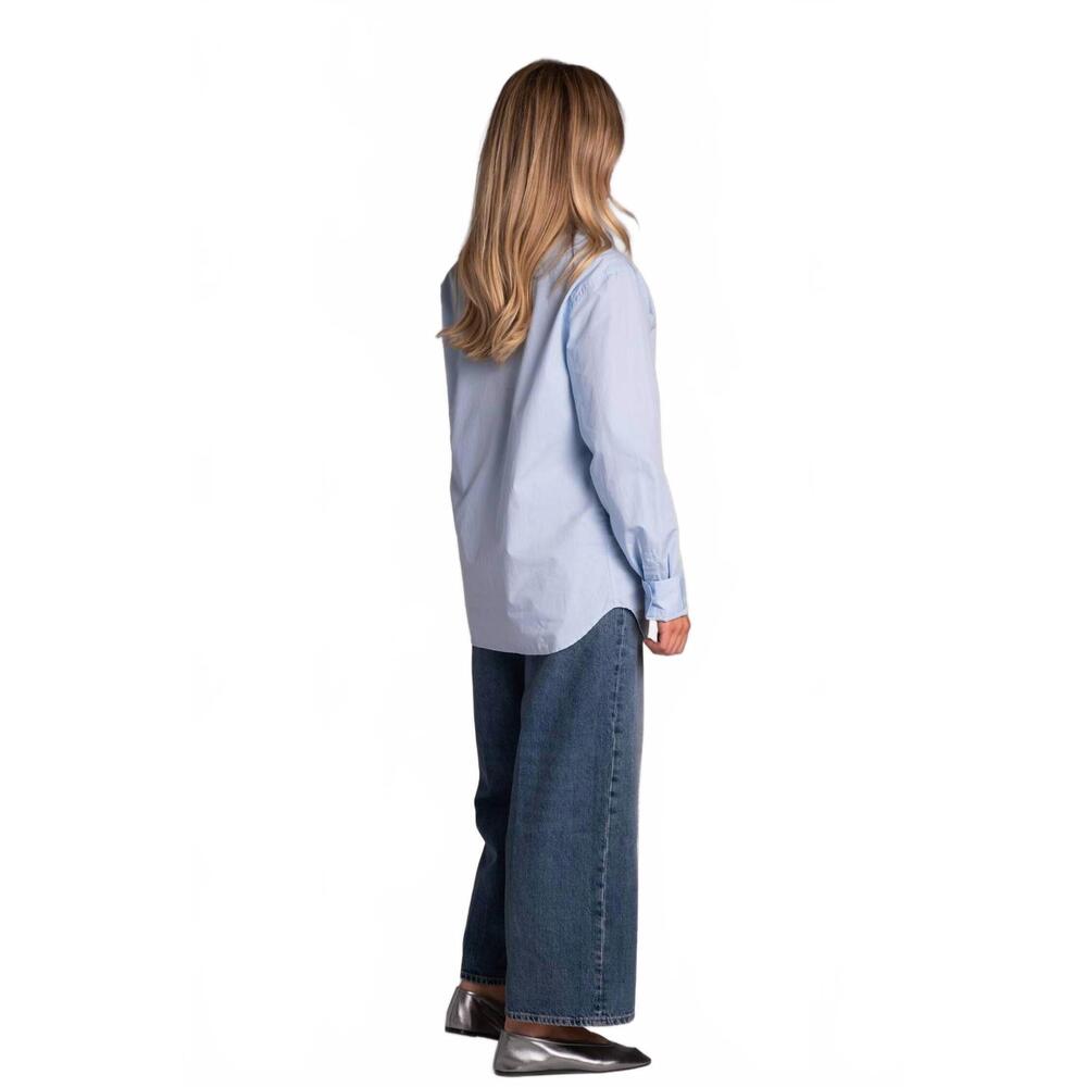 NEW N°21 long sleeve with crystals shirt in sky blue - Picture 2 of 3